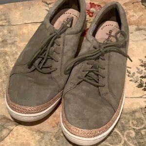 CLARKS Women’s Casual Lace-Up Shoes - Olive